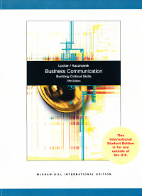 Business Communication : Building Critical Skills