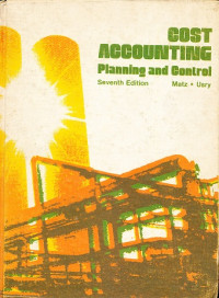 Image of Cost Accounting : Planning and Control