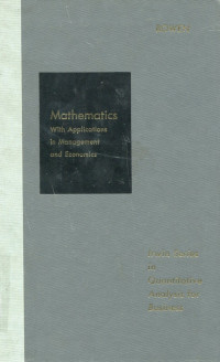 Mathematics with applications in management and economics