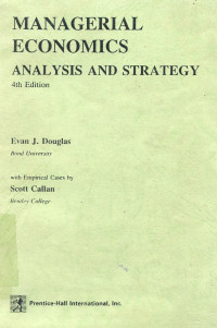 Managerial economics : Analysis and Strategy