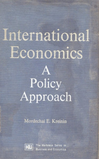 International Economics : A Policy Approach