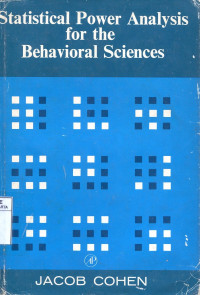 Statistical Power Analysis for the Behavioral Sciences