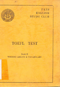 Image of Toefl Test Book II : Writing Ability dan Vocabulary